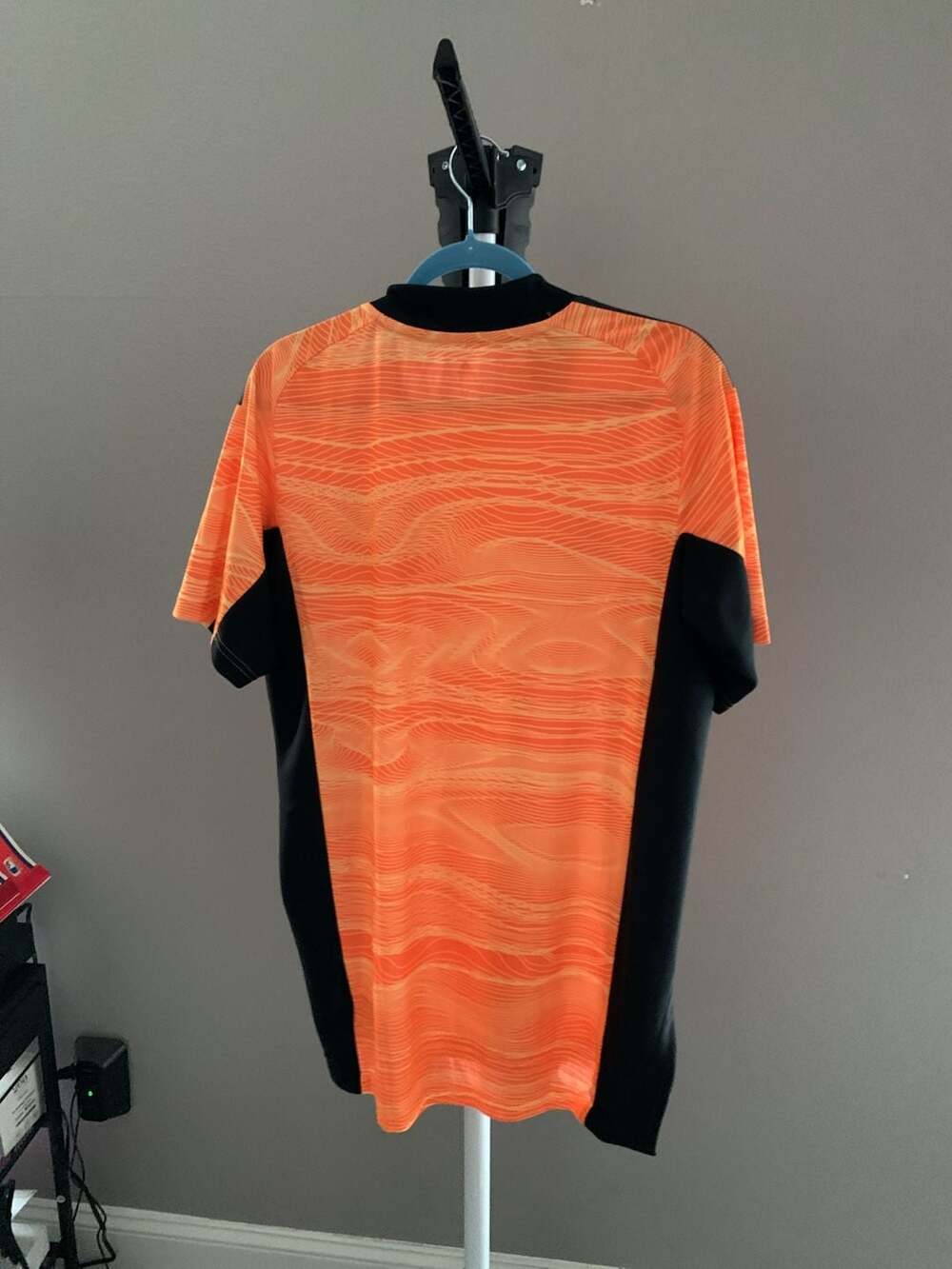 Adidas Los Angeles FC LAFC 2021 Primeblue Goalkeeper Jersey Orange - Picture 5 of 9